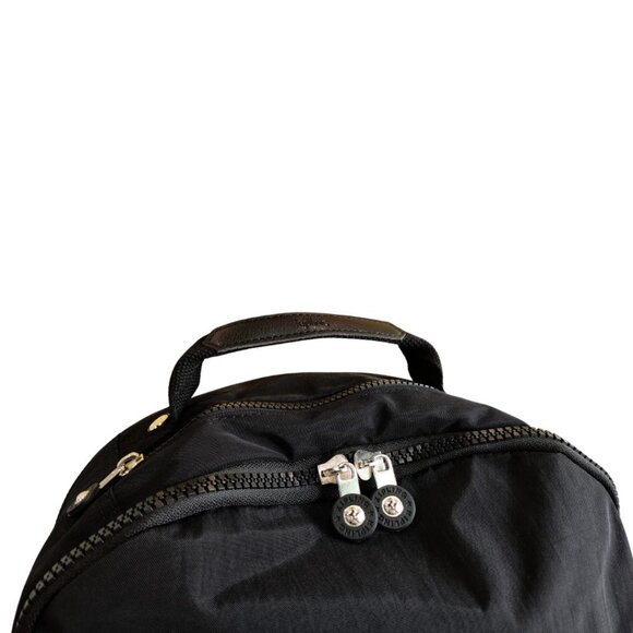 Vintage brand new Extra Large 47cm xl 17" Laptop Kipling Seoul Backpack black - Picture 3 of 12